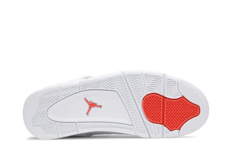 Jordan Mid-Top Sneakers – White & Metallic Red