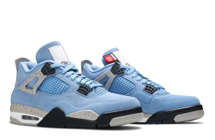 Jordan Mid-Top Sneakers – Light Blue & Speckled Grey