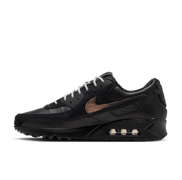 Nike Low-Top Sneakers - Black with Copper-Brown Accents