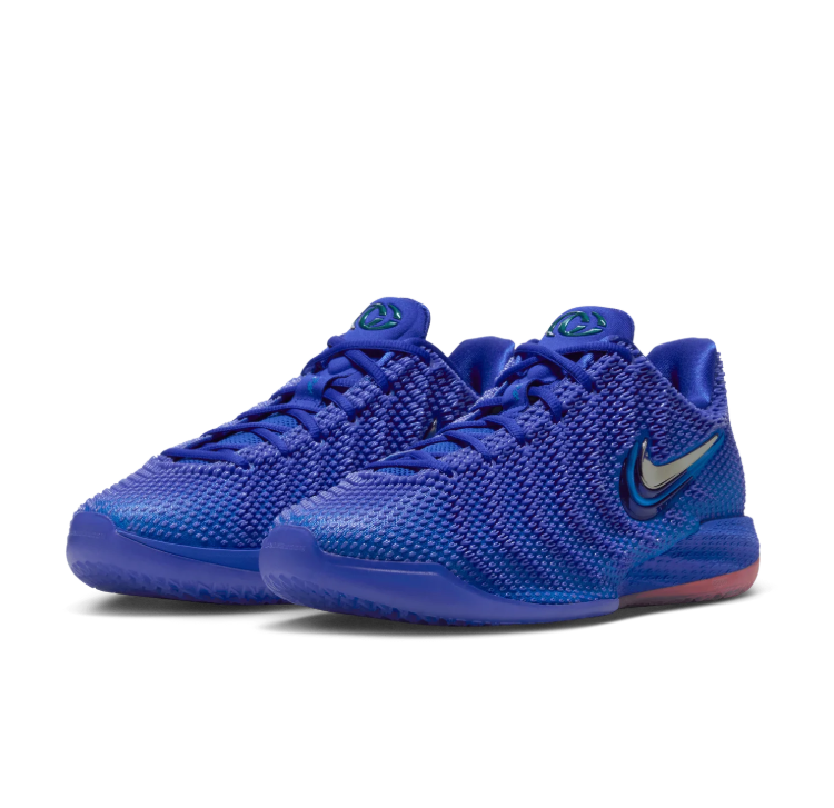 Nike Textured Low-Top Sneakers - Blue/Purple