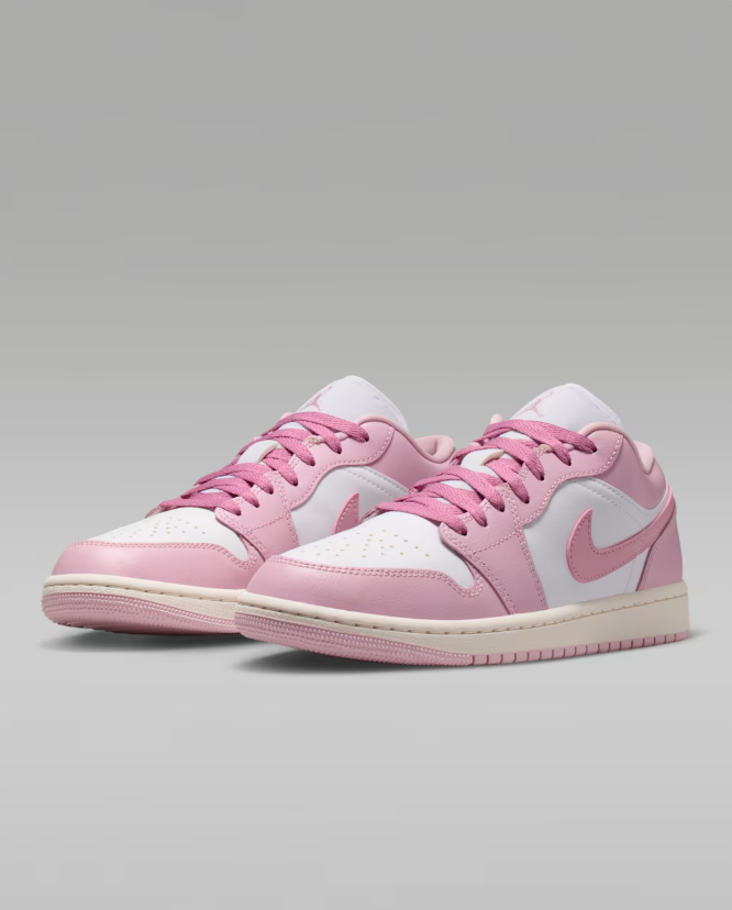 Jordan Low-Top Sneakers – Pink & White