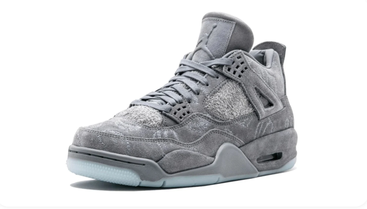 Jordan Mid-Top Sneakers – Textured Grey & Ice Blue