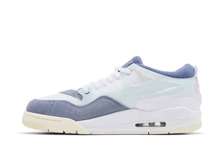Jordan Low-Top Sneakers – White, Slate Blue & Cream
