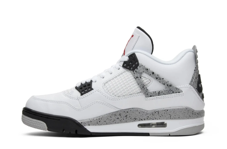 Jordan Mid-Top Sneakers – White & Speckled Grey