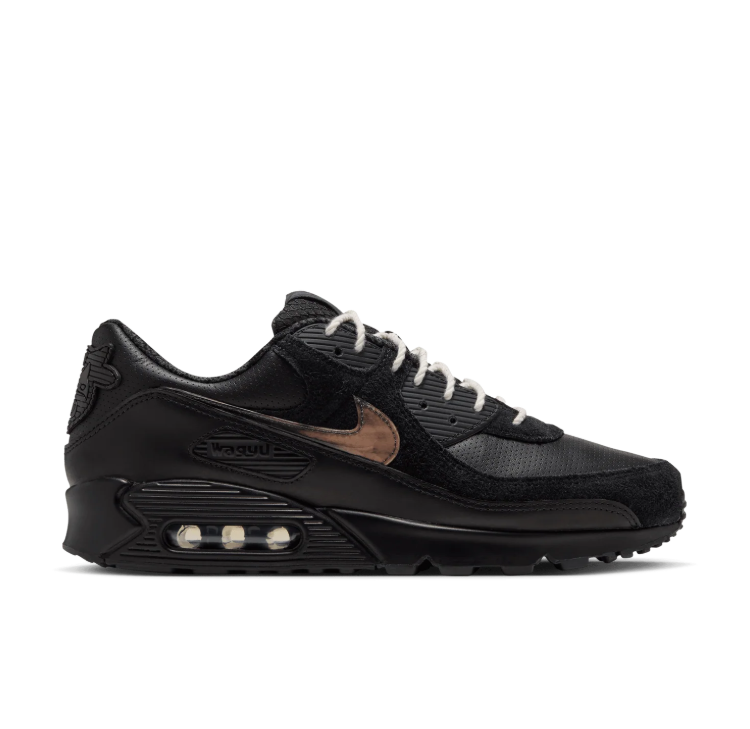 Nike Low-Top Sneakers - Black with Copper-Brown Accents