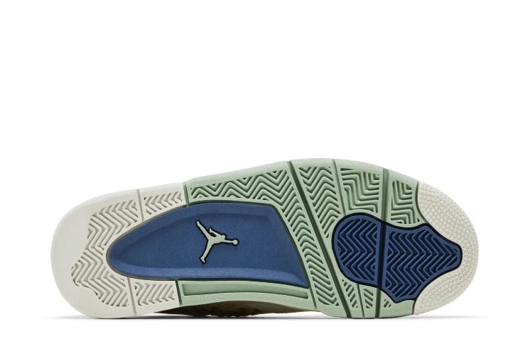 Jordan Mid-Top Sneakers – Cream, Gold & Mint