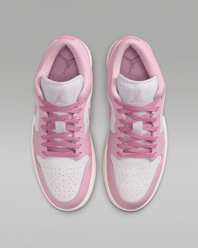 Jordan Low-Top Sneakers – Pink & White