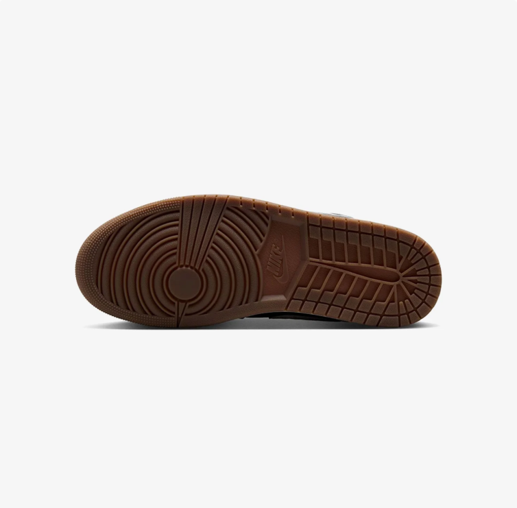 Jordan Low-Top Sneakers – Black & White with Gum-Tone Sole