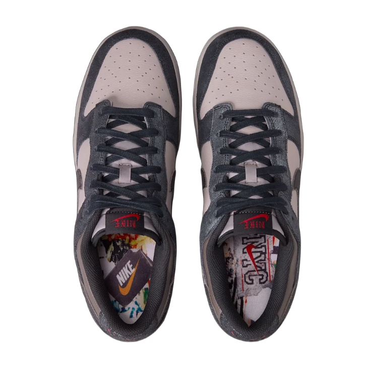 Nike Dunk Low Sneakers - Charcoal/Taupe Textured