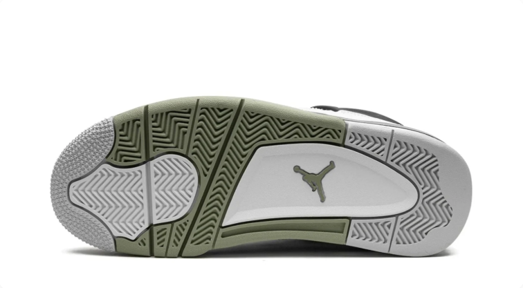 Jordan Mid-Top Sneakers – White, Sage Green & Black