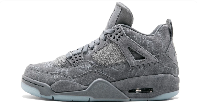 Jordan Mid-Top Sneakers – Textured Grey & Ice Blue
