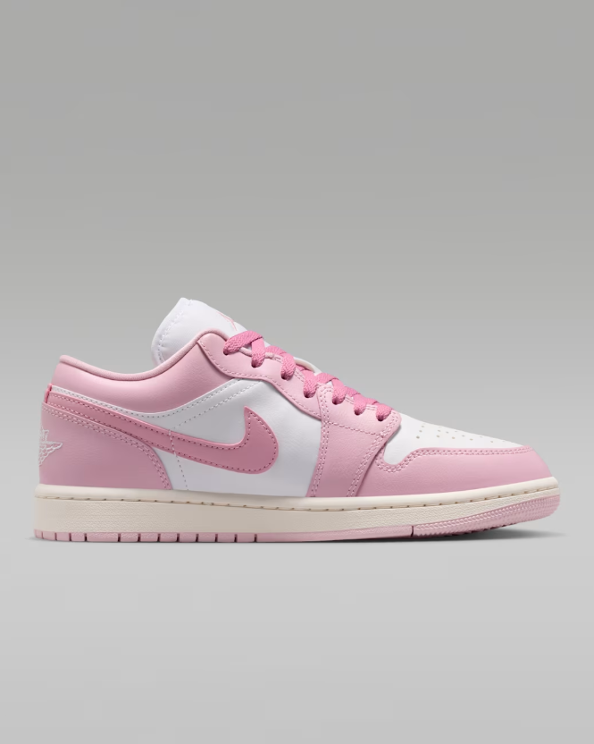 Jordan Low-Top Sneakers – Pink & White