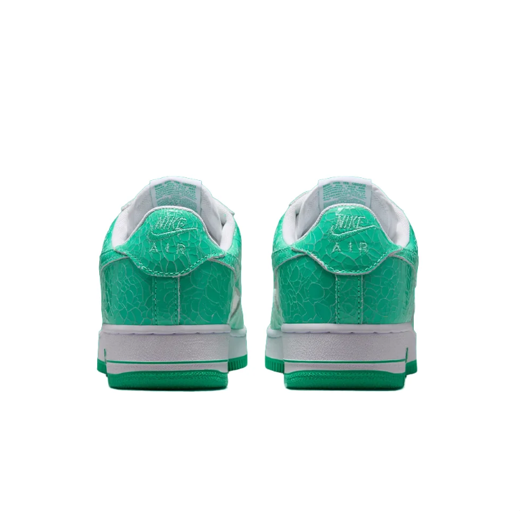 Nike Air Force 1 Low Sneakers - Green/White Textured