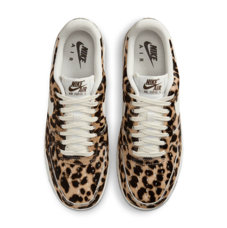 Nike Leopard Print Low-Top Sneakers - Cream/Gum