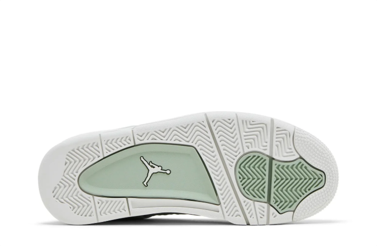 Jordan Mid-Top Sneakers – Mint Green & Metallic Silver