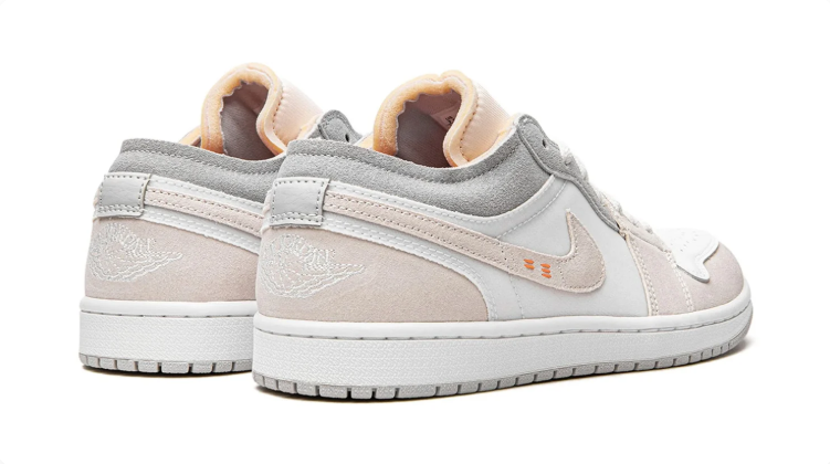 Jordan Low-Top Sneakers – White, Cream & Grey