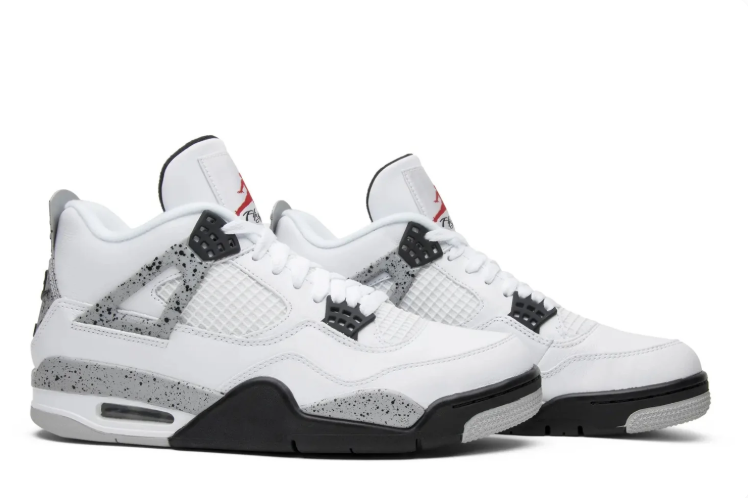 Jordan Mid-Top Sneakers – White & Speckled Grey