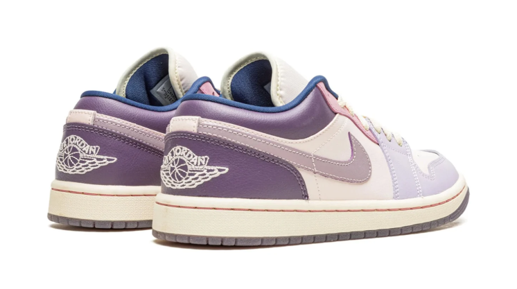 Jordan Low-Top Sneakers – Purple, Lilac & Cream