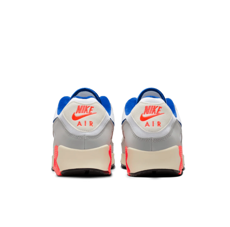 Nike Low-Top Sneakers - White/Grey with Blue & Coral Accents