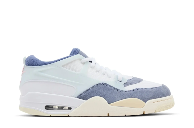 Jordan Low-Top Sneakers – White, Slate Blue & Cream
