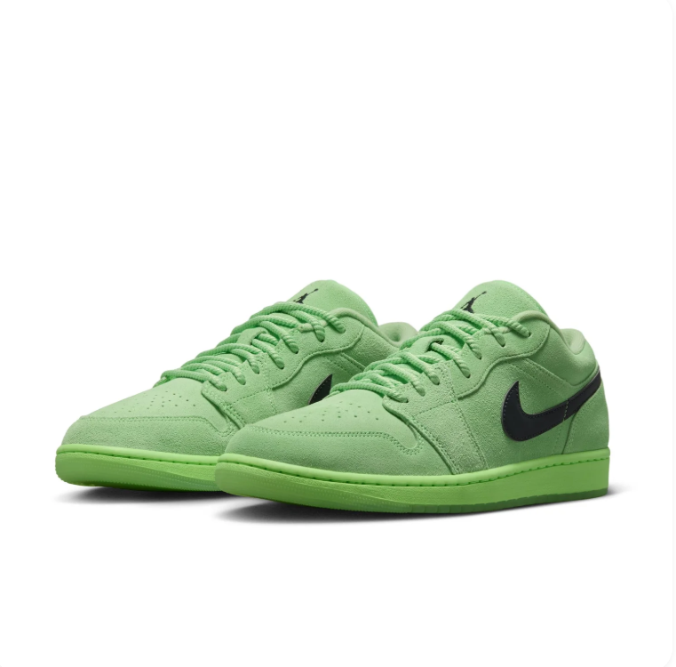 Jordan Low-Top Sneakers – Green & Black